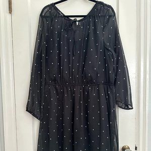 Old Navy Plus Size Black Sheer Dress